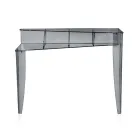 Consolle Fissa con 4 Vani Porta Oggetti in PMMA Made in Italy - Aladdin Viadurini