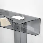 Consolle Fissa con 4 Vani Porta Oggetti in PMMA Made in Italy - Aladdin Viadurini