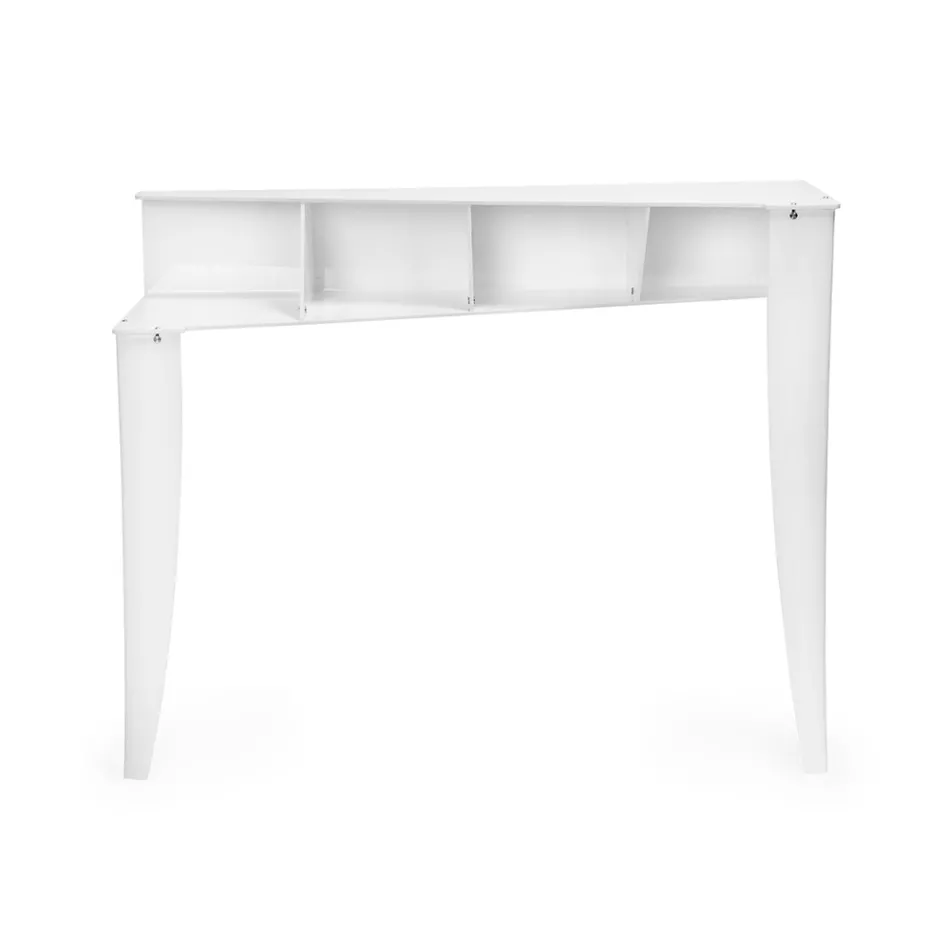 Consolle Fissa con 4 Vani Porta Oggetti in PMMA Made in Italy - Aladdin Viadurini