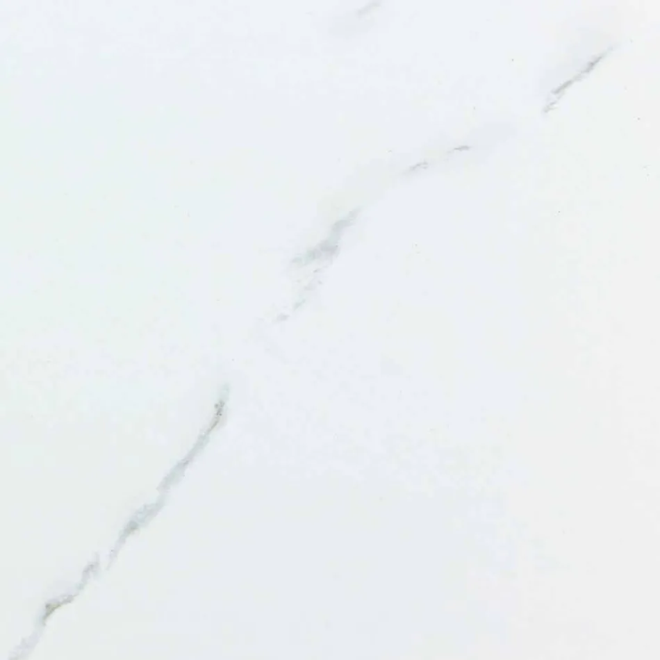 Consolle in Acciaio con Piano in Ceramica e Vetro Design Moderno - Cubebe Viadurini