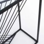 Consolle in Acciaio e Vetro Design Moderno Originale a Spirale - Sasuke Viadurini