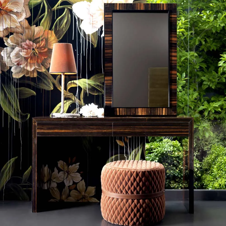 Consolle in legno di ebano moderna Grilli Zarafa made in Italy Viadurini