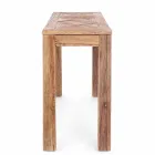 Consolle in Legno di Olmo Reciclato con Piano di Design Homemotion - Galanga Viadurini