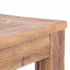 Consolle in Legno di Olmo Reciclato con Piano di Design Homemotion - Galanga Viadurini