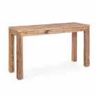 Consolle in Legno di Olmo Reciclato con Piano di Design Homemotion - Galanga Viadurini