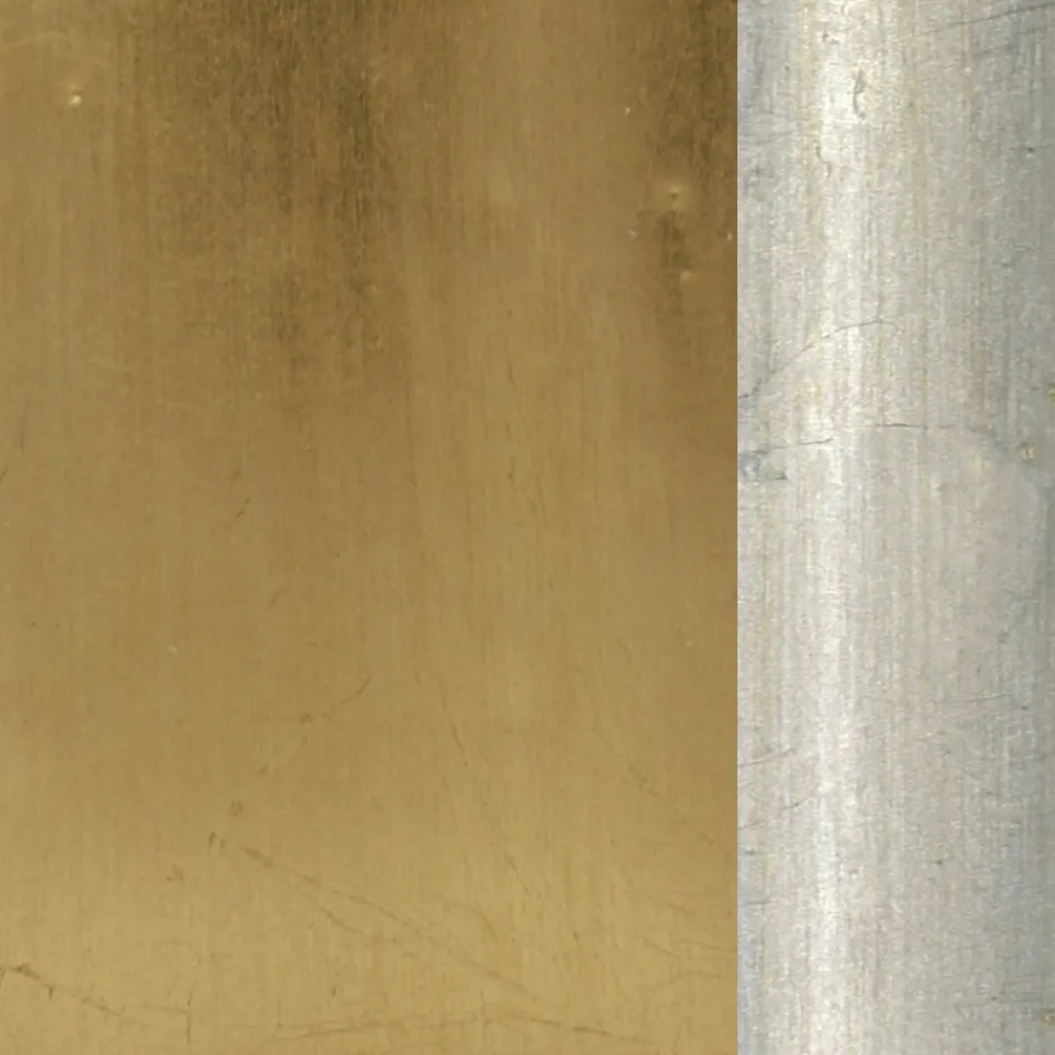 Consolle in legno in stile classico con dettagli a foglia made in Italy Andrea Viadurini