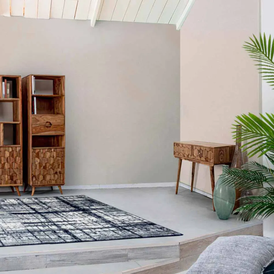 Consolle in Legno Sheesham a Due Cassetti Design di Lusso Homemotion - Fregene Viadurini