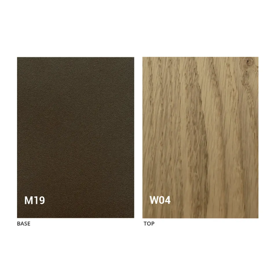 Consolle Moderna Allungabile in Legno Rovere e Metallo Made in Italy - Nappo Viadurini