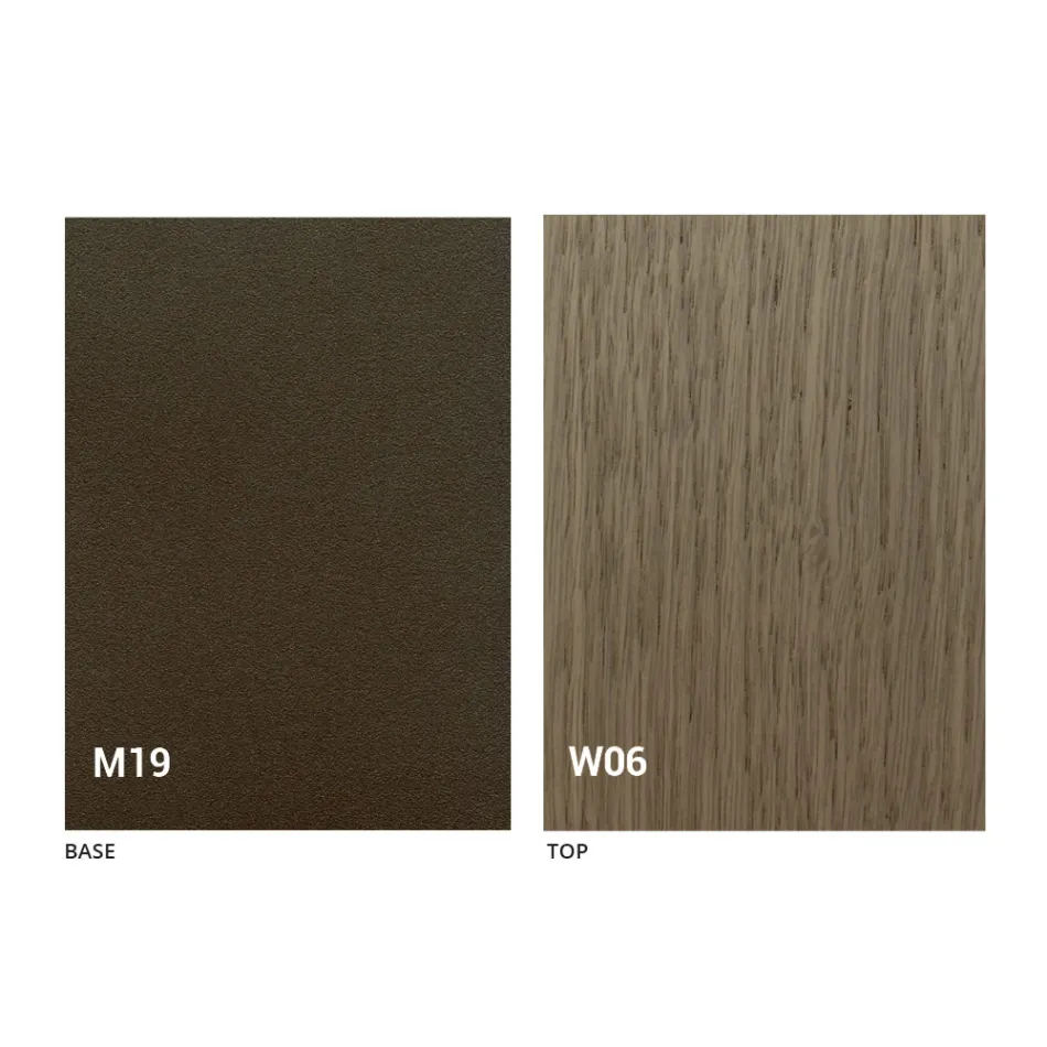 Consolle Moderna Allungabile in Legno Rovere e Metallo Made in Italy - Nappo Viadurini