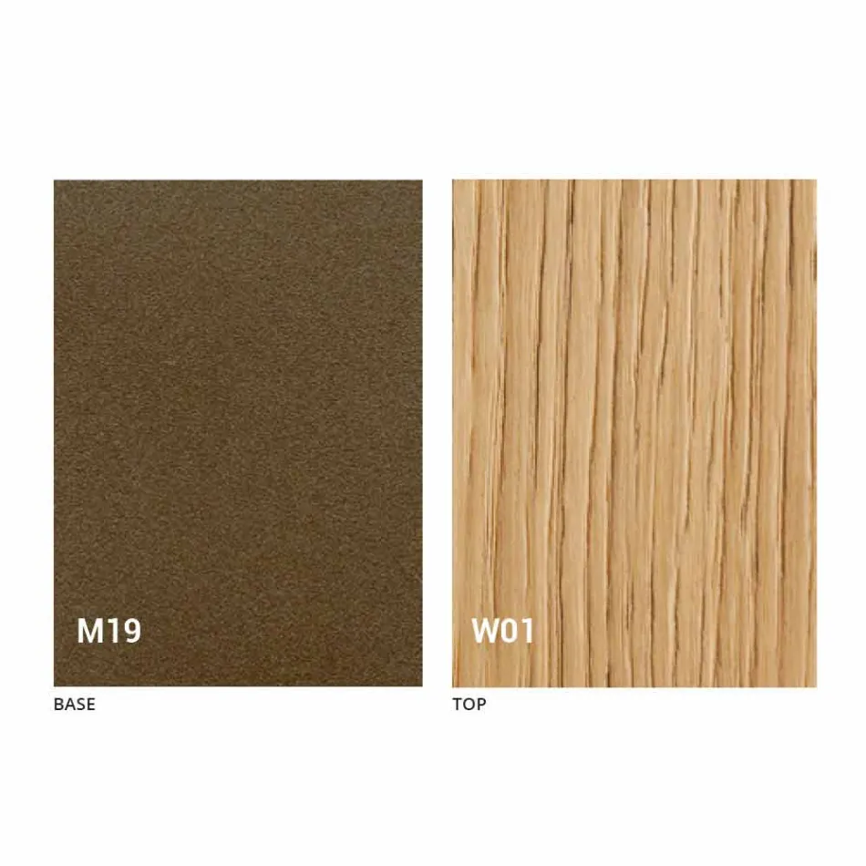 Consolle Moderna Allungabile in Legno Rovere e Metallo Made in Italy - Nappo Viadurini