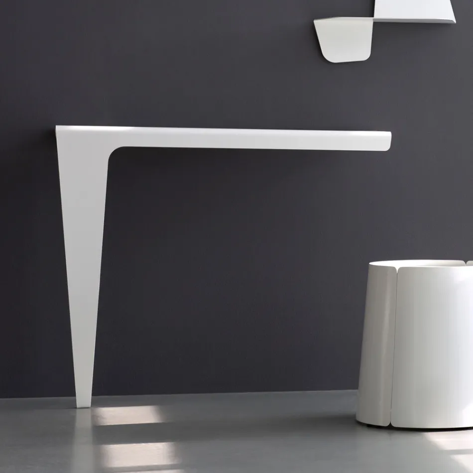 Consolle Moderna di Design Minimale in Metallo Colorato Made in Italy - Benjamin Viadurini