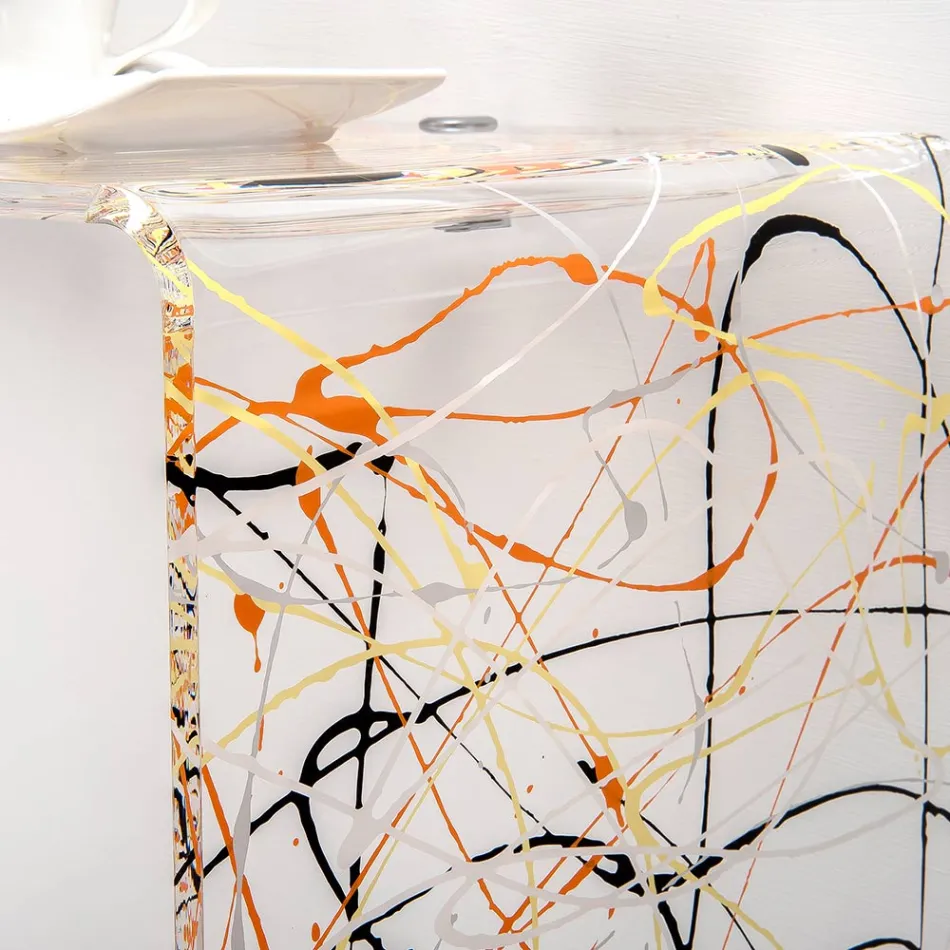 Consolle Moderna in Plexiglass Trasparente o Multicolor Made in Italy - Emy Viadurini