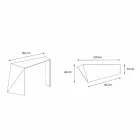 Consolle per Ingresso Moderna in Vetro Extrachiaro Made in Italy – Rosalia Viadurini