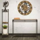 Consolle Salotto Stile Moderno Rettangolare in Ferro e MDF - Wendell Viadurini