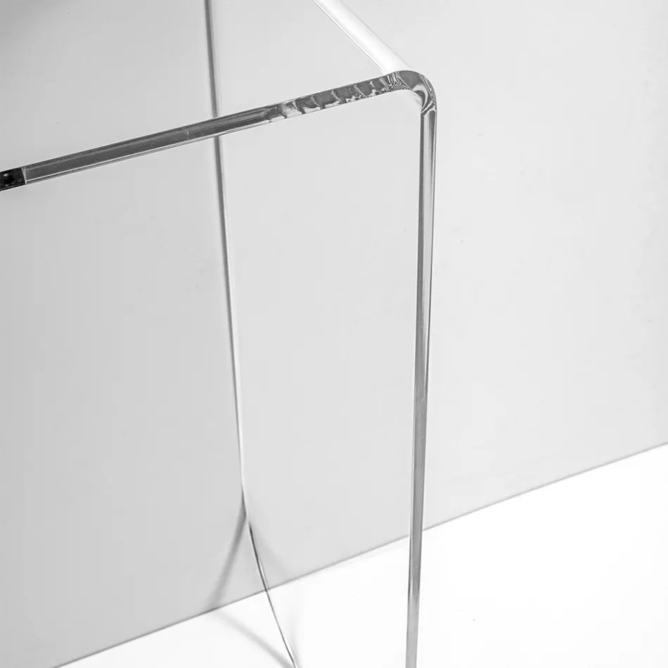 Consolle Trasparente in Plexiglass dal Design Moderno Made in Italy - Alarico Viadurini