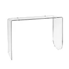 Consolle Trasparente in Plexiglass dal Design Moderno Made in Italy - Alarico Viadurini