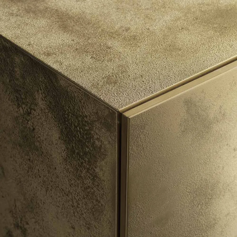 Credenza a 3 Ante e 3 Ripiani Interni IN Legno e MDF - Pesci Viadurini