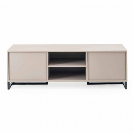 Credenza Bassa Moderna in Legno Mdf e Metallo Made in Italy – Rohan Viadurini