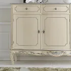 Credenza Classica da Interno in Legno Bianco o Noce Made in Italy - Chantilly Viadurini
