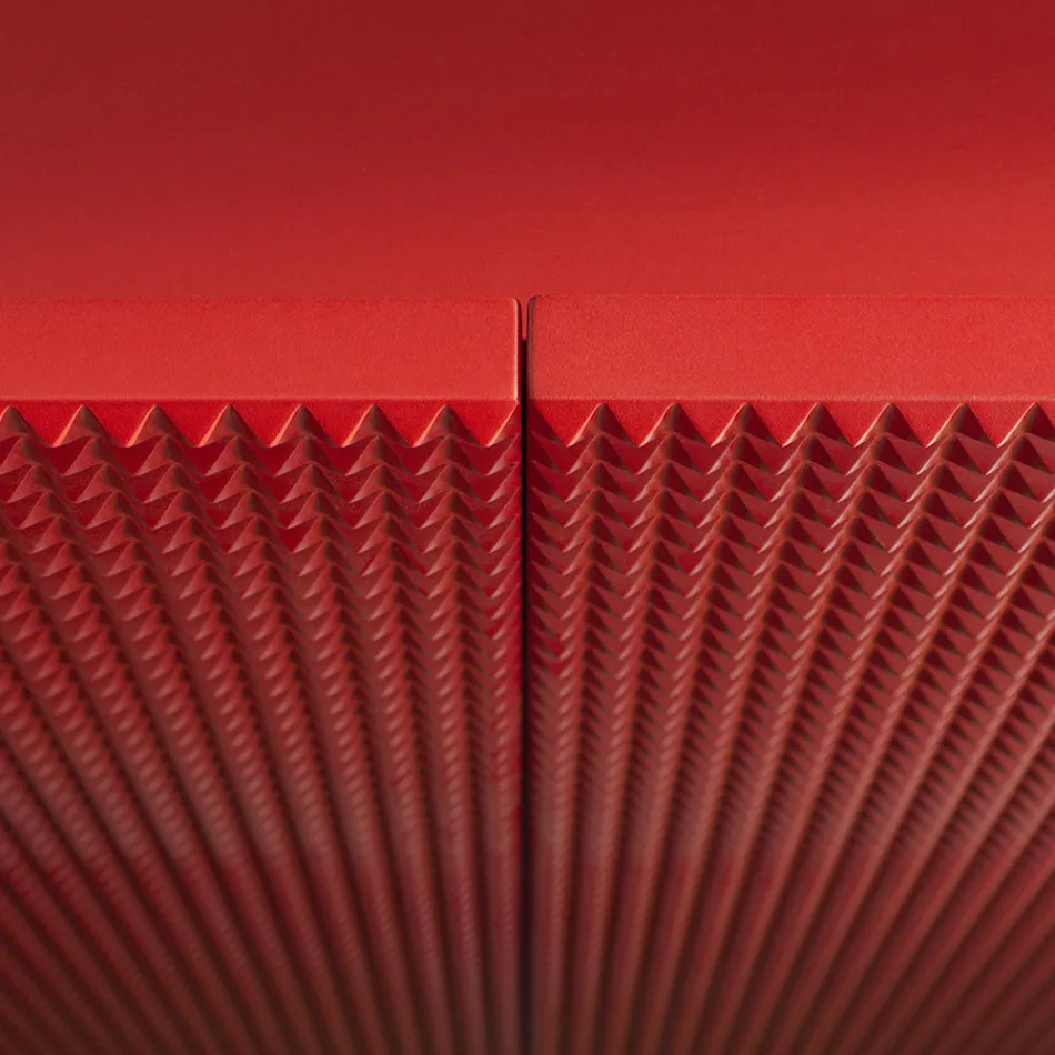 Credenza da Soggiorno con 2 Ante in Finitura Diamante Made in Italy - Sagittario Viadurini