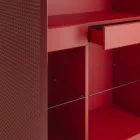 Credenza da Soggiorno con 2 Ante in Finitura Diamante Made in Italy - Sagittario Viadurini