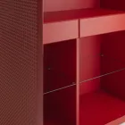 Credenza da Soggiorno con 2 Ante in Finitura Diamante Made in Italy - Sagittario Viadurini