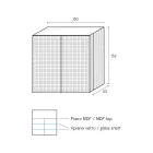 Credenza da Soggiorno con 2 Ante in Finitura Diamante Made in Italy - Sagittario Viadurini