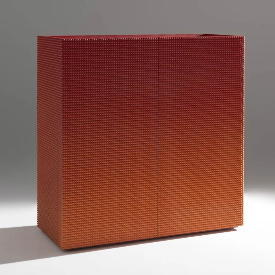 Credenza da Soggiorno con 2 Ante in Finitura Diamante Made in Italy - Sagittario Viadurini