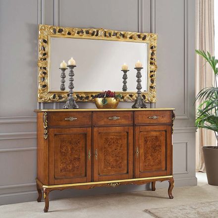 Credenza di Lusso in Legno con Ante e Cassetti Made in Italy - Cheverny Viadurini