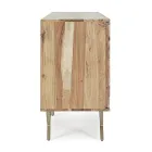 Credenza in Legno di Acacia a 2 Ante e 3 Cassetti Design Homemotion - Carla Viadurini