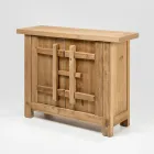 Credenza in Legno di Pino Naturale Invecchiato con 2 o 4 Ante - Aituno Viadurini