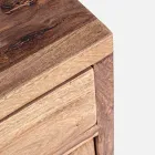 Credenza in Legno Finitura Naturale con Ante e Cassetti Homemotion - Ventador Viadurini