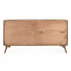 Credenza in Legno Finitura Naturale con Ante e Cassetti Homemotion - Ventador Viadurini