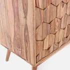 Credenza in Legno Finitura Naturale con Ante e Cassetti Homemotion - Ventador Viadurini