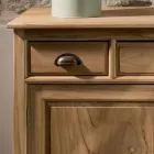 Credenza in Teak Massello con 2 Ante e 3 Cassetti - Karate Viadurini