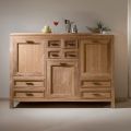 Credenza in Teak Massello con 3 Ante e 8 Cassetti - Quan