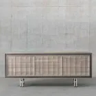 Credenza moderna di design con 3 ante in legno massello Anna Viadurini
