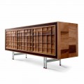 Credenza moderna di design con 3 ante in legno massello Anna