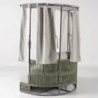 Daybed da Giardino in Teak, Alluminio, Corda ROPE+ e Cuscini - Arcangelo Viadurini