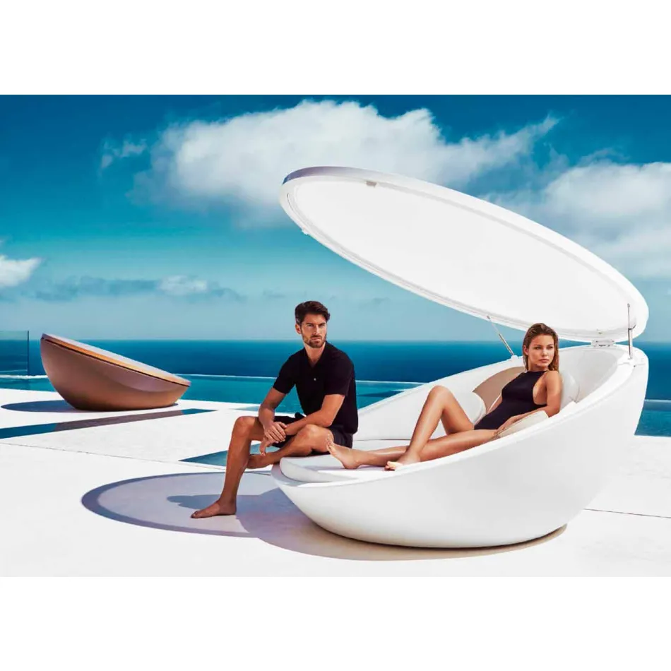 Daybed design moderno Ulm by Vondom, in resina di polietilene Viadurini