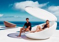 Daybed design moderno Ulm by Vondom, in resina di polietilene