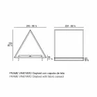 Daybed Esterno in Alluminio e Tessuto Design di Lusso - Frame Vineyard by Vondom Viadurini