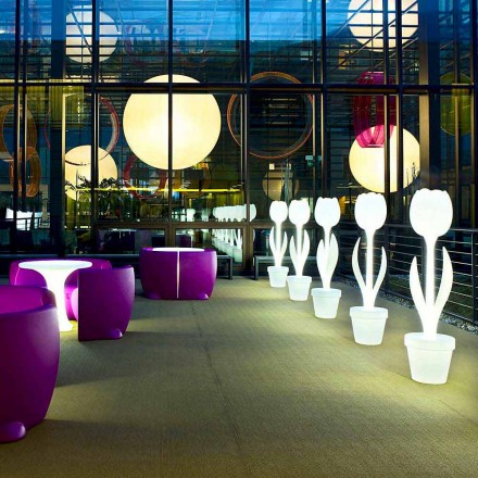 Decorazione d'Arredo Luminosa per Interni di Design Moderno - Tulip by Myyour Viadurini