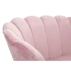 Divanetto 2 Posti Moderno in Velluto con Piedini in Ferro Dorato - Annina Viadurini