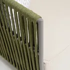 Divano 2 Posti da Esterno in Alluminio ed Intreccio - Eugene Viadurini