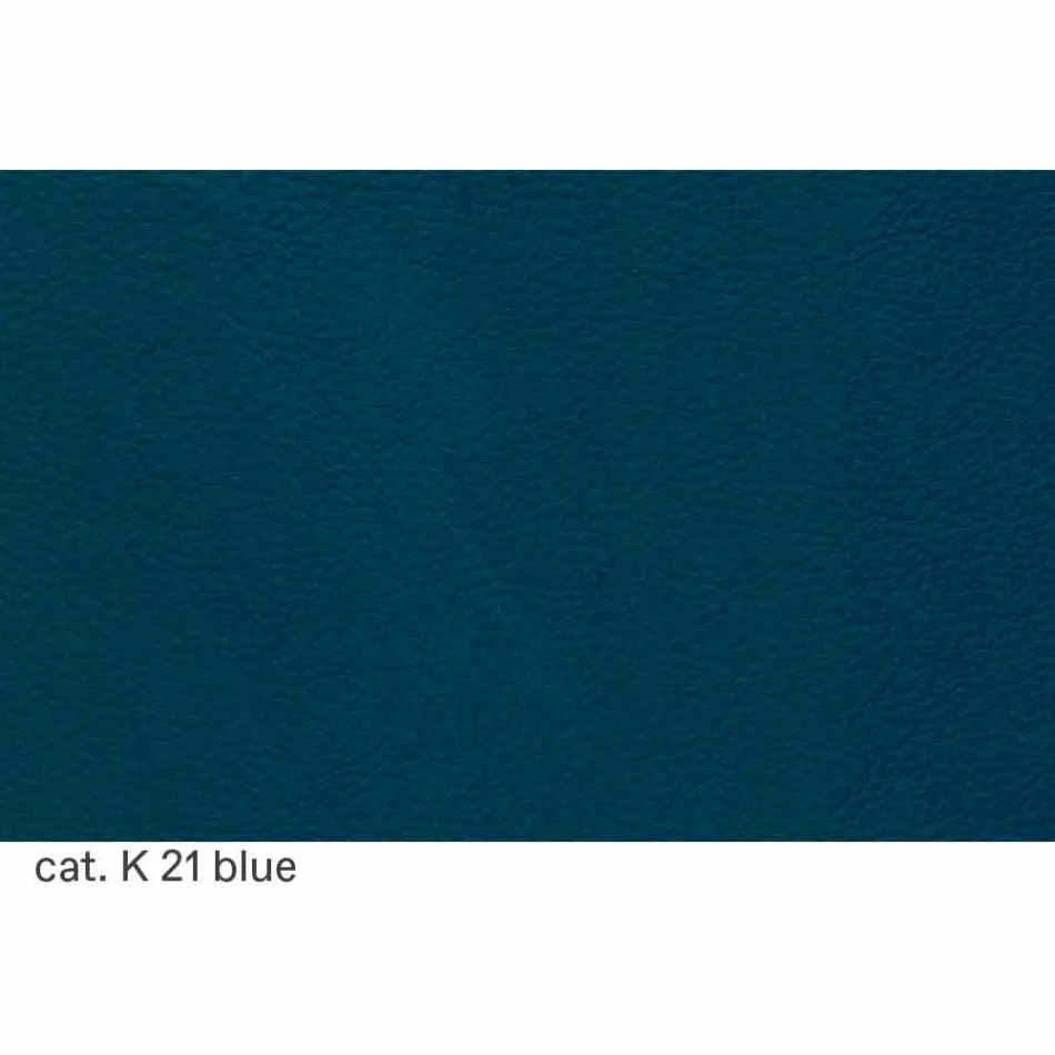 Divano 2 Posti Imbottito e Rivestito in Pelle Made in Italy Pregiato - Centauro Viadurini