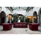 Divano Classico con Piedini a Cipolla in Legno di Faggio Made in Italy - Spassoso Viadurini