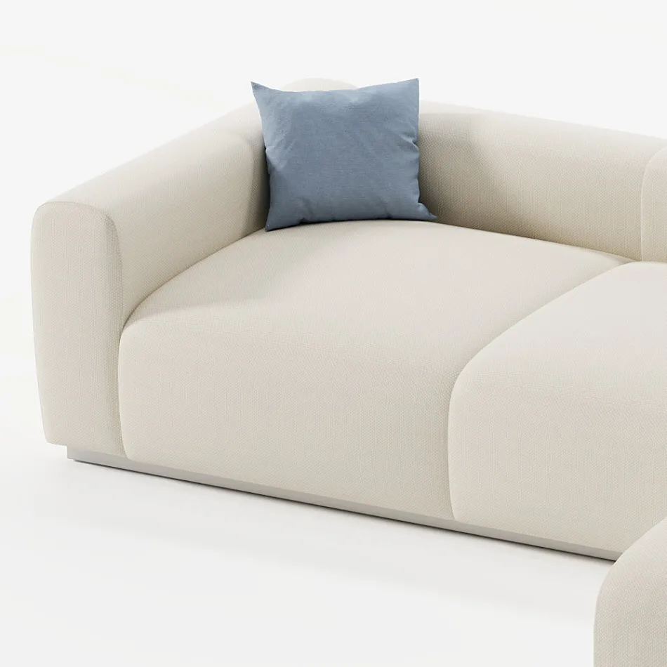 Divano Componibile da Giardino in Tessuto Idrorepellente Made in Italy - Bahias Viadurini