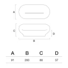 Divano da Esterno in Polietilene Disponibile in Diversi Colori - Salvietta Viadurini