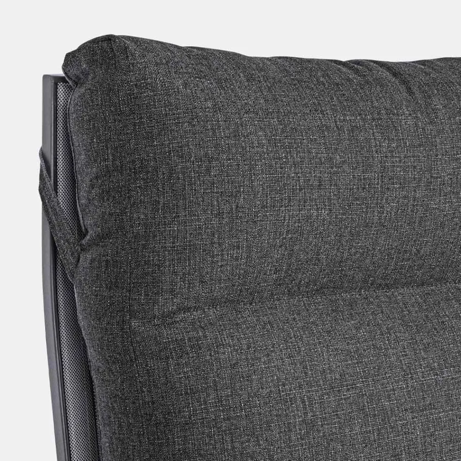 Divano da Esterno in Tessuto e Alluminio con Schienale Reclinabile - Nathy Viadurini